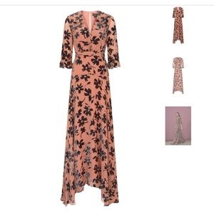 SALONI Edith Velvet Burnout Dress